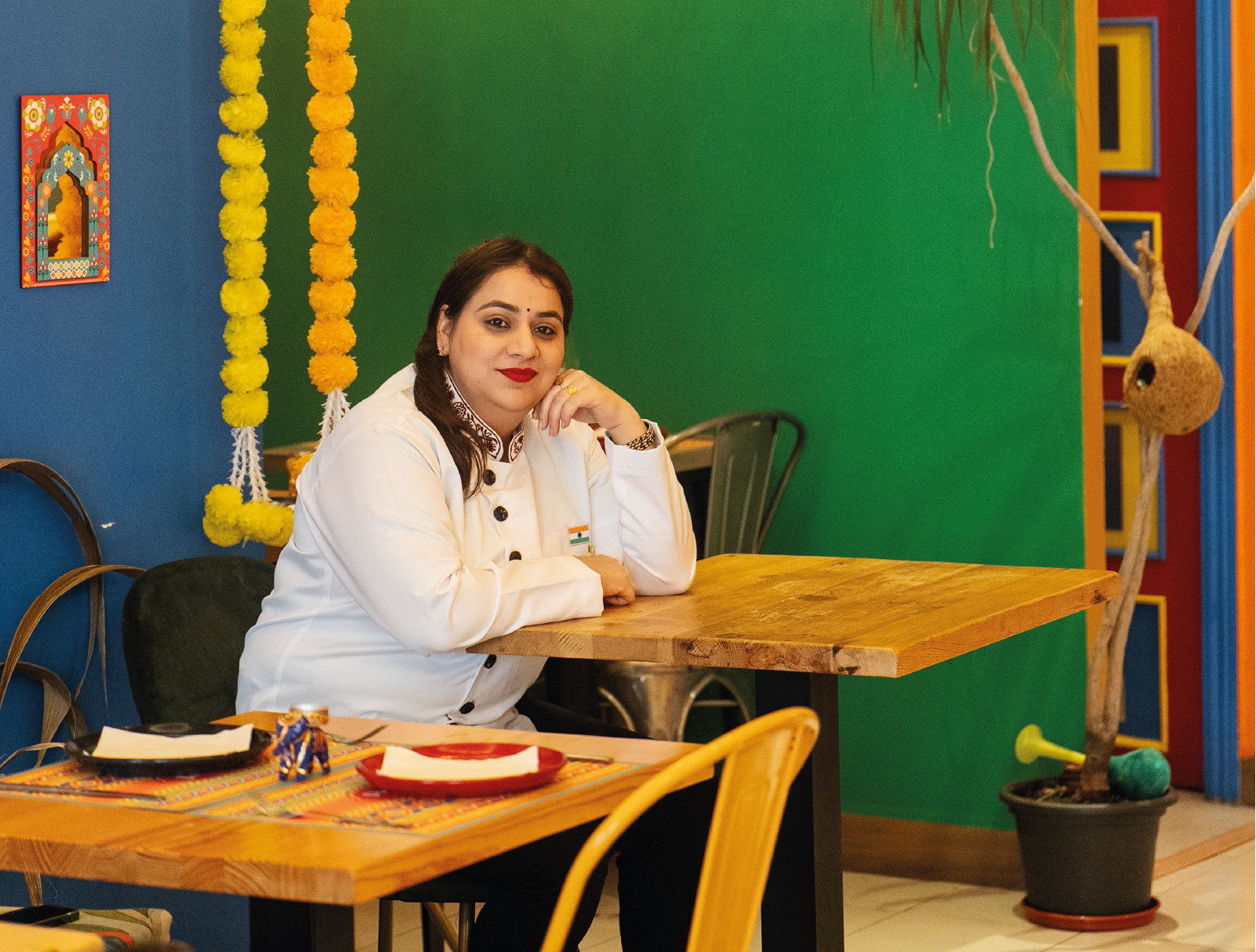A indian chef at the best indian restaurant in lisbon